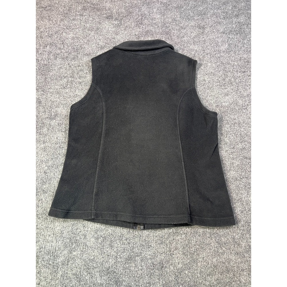 Columbia Men's XL Black Fleece Vest Hiking Minimalist Layering Gorpcore Zip Up - Picture 10 of 10